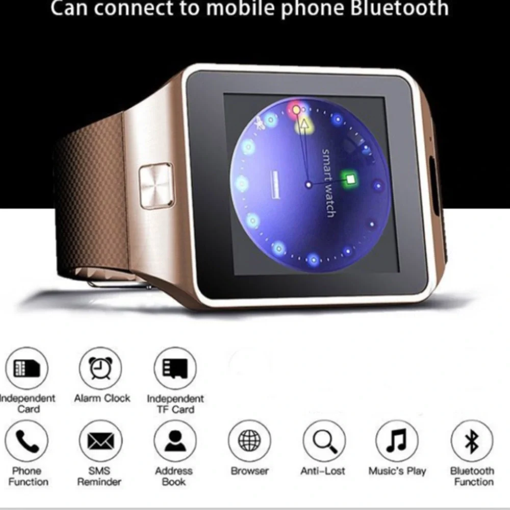 NWT TOUCHSCREEN SMARTWATCH W/SIM CARD CAPABILITY & BLUETOOTH
